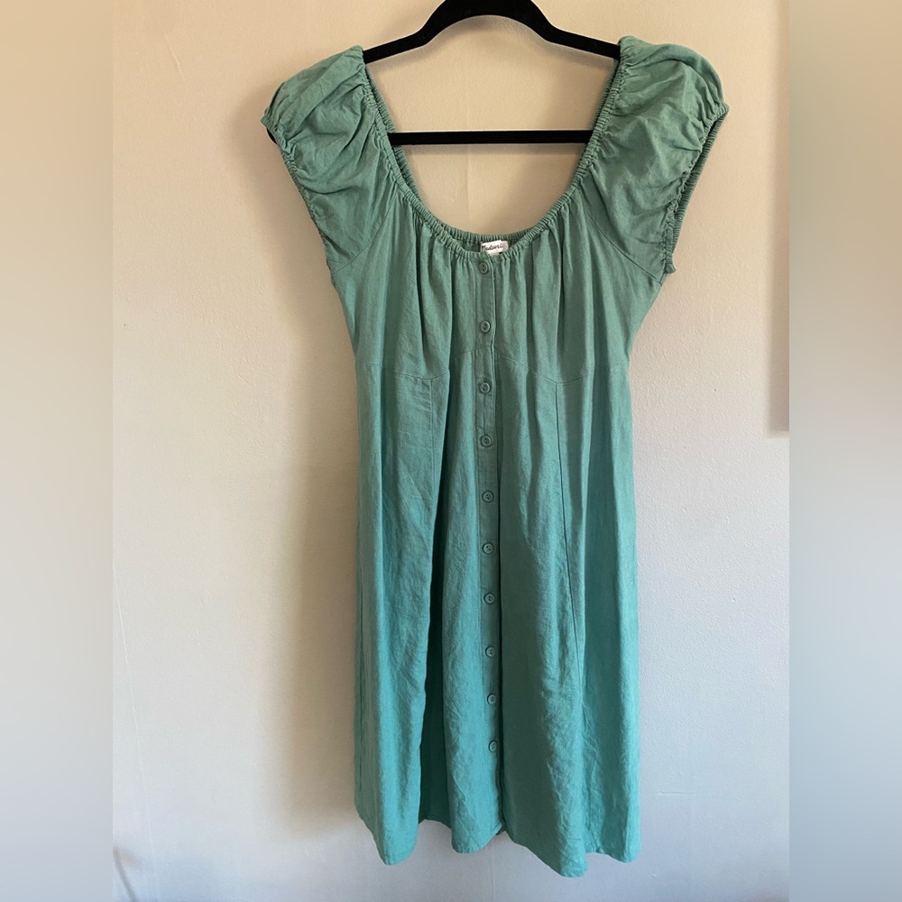 Madewell Sea Green Button-Up Top